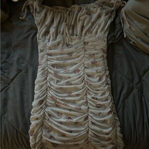 A tight fitting dress